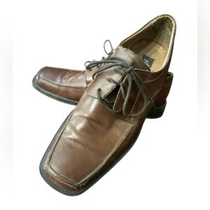 Franco Fortini Brown Leather US Size 9.5 M Men’s Brown Leather Shoes